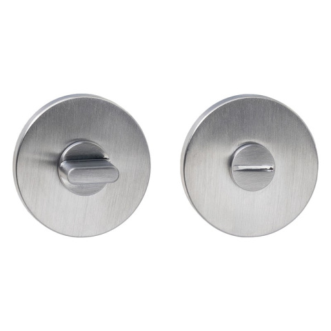 Rozeta okrągła R68F Slim chrom-satyna wc