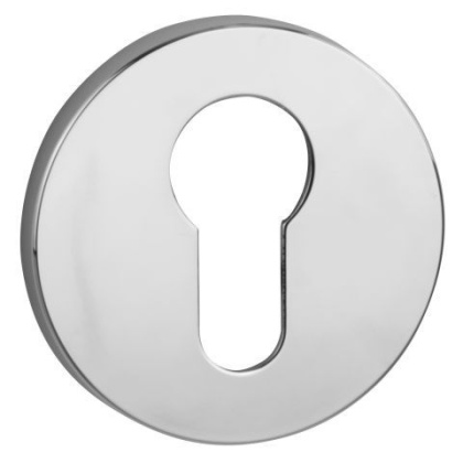 Rozeta okrągła R68F chrom wkładka