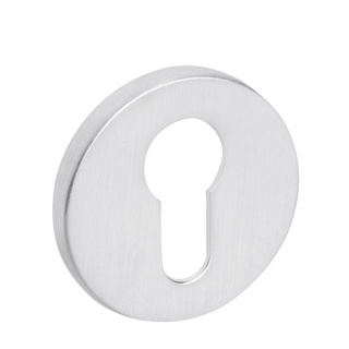 Rozeta okrągła R68F chrom szczotkowany wkładka