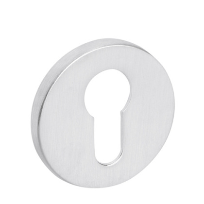 Rozeta okrągła R68F chrom szczotkowany wkładka