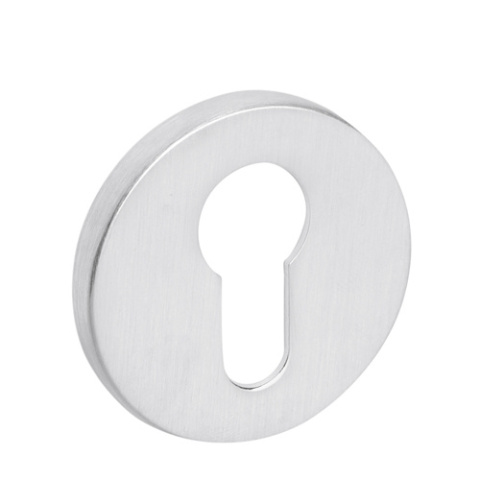 Rozeta okrągła R68F chrom szczotkowany wkładka