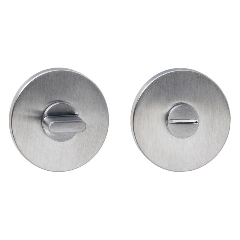 Rozeta okrągła R68F Slim chrom szczotkowany wc