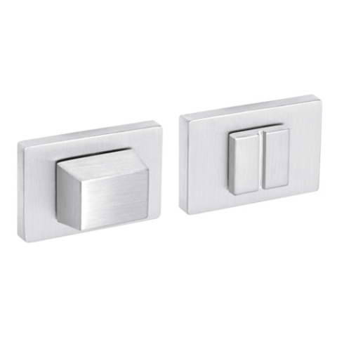 Rozeta prostokątna R76F chrom szczotkowany wc