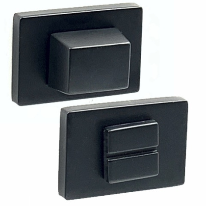 Rozeta prostokątna R76F czarna wc