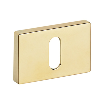 Rozeta prostokątna R76F złota PVD klucz