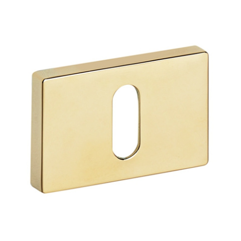 Rozeta prostokątna R76F złota PVD klucz