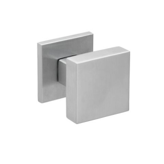 Gałka ruchoma Q fit Prawa chrom-satyna na rozecie kwadratowej VDS