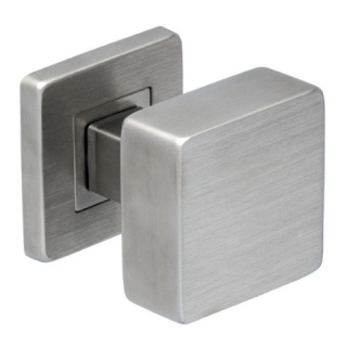 Gałka ruchoma Quattro Lewa stal nierdzewna na rozecie kwadratowej VDS