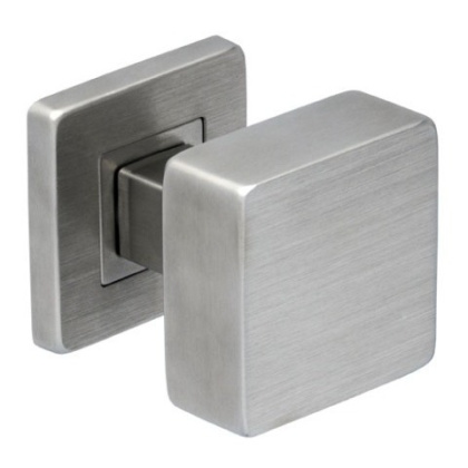 Gałka ruchoma Quattro Prawa stal nierdzewna na rozecie kwadratowej VDS