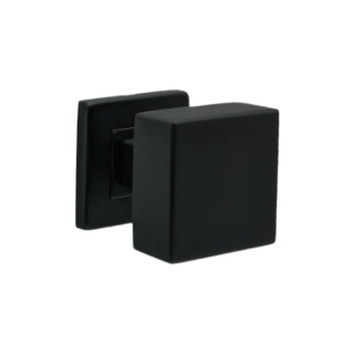 Gałka stała Quattro czarna na rozecie kwadratowej VDS