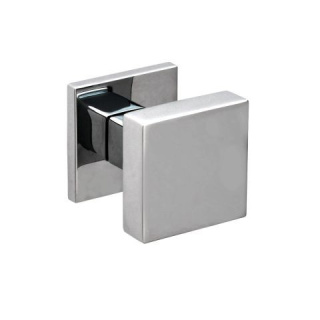 Gałka stała Q fit chrom na rozecie kwadratowej VDS