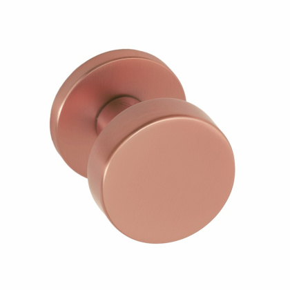 Gałka stała fit miedź-satyna na rozecie okrągłej VDS