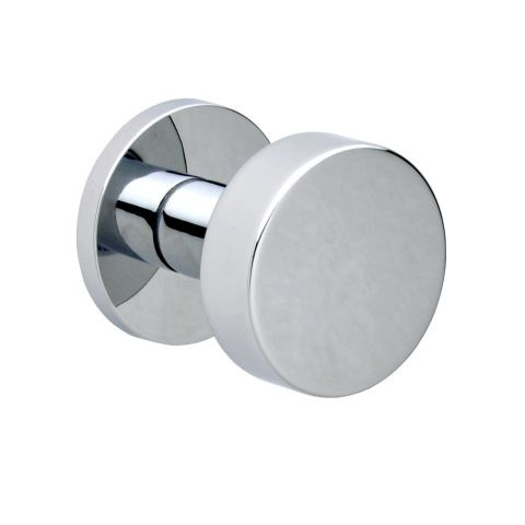 Gałka stała fit chrom na rozecie okrągłej VDS