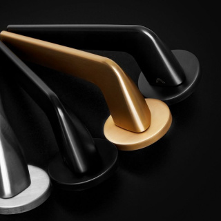 Klamka Andrea fit antracyt na rozecie okrągłej VDS