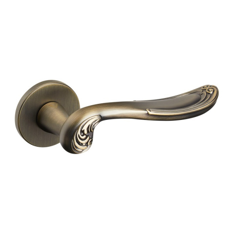 Klamka Eris fit cuero na rozecie okrągłej VDS