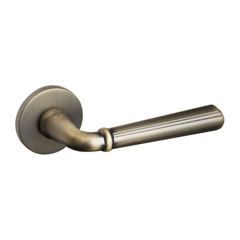 Klamka Cascada fit cuero na rozecie okrągłej VDS