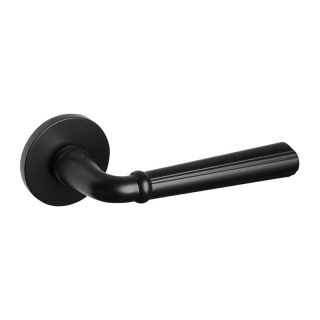 Klamka Cascada fit czarna na rozecie okrągłej VDS