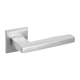 Klamka Metrik Q fit chrom-satyna na rozecie kwadratowej VDS