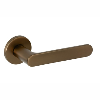 Klamka Creo fit brąz-satyna na rozecie okrągłej VDS