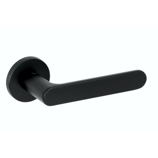 Klamka Creo fit czarna na rozecie okrągłej VDS