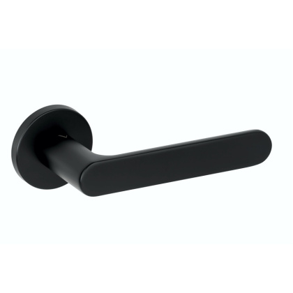 Klamka Creo fit czarna na rozecie okrągłej VDS