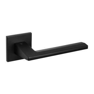 Klamka Flavio fit czarna na rozecie kwadratowej VDS