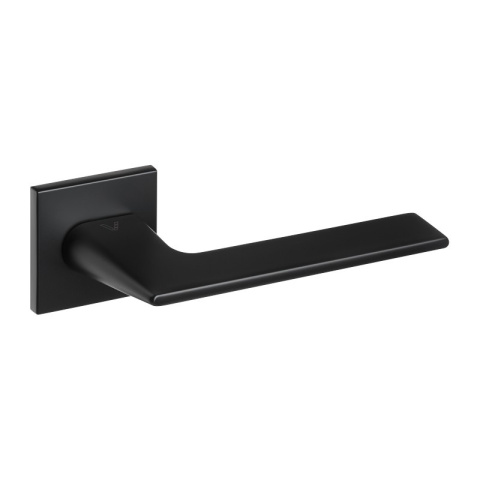 Klamka Icon fit czarna na rozecie kwadratowej VDS