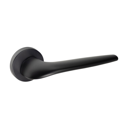 Klamka Julia czarna na rozecie okrągłej VDS