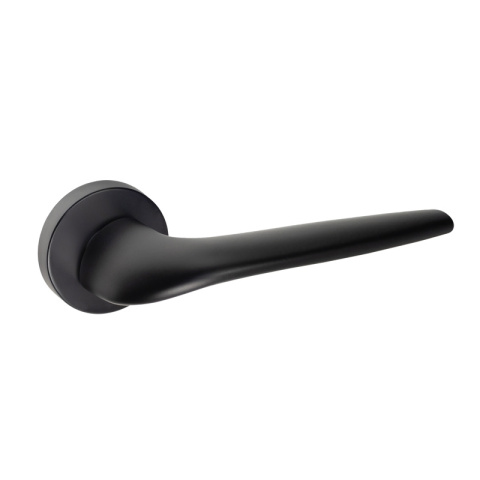 Klamka Julia czarna na rozecie okrągłej VDS