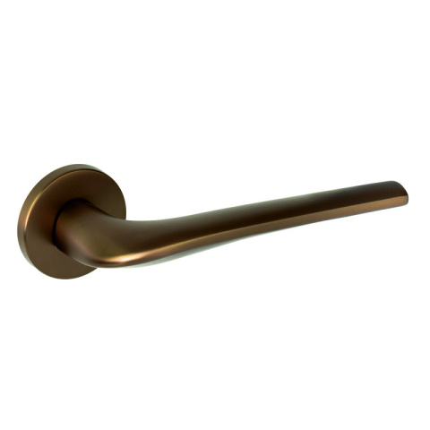 Klamka Sorella fit brąz-satyna na rozecie okrągłej VDS