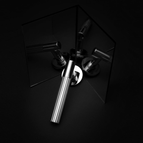 Klamka Livia fit chrom na rozecie okrągłej VDS