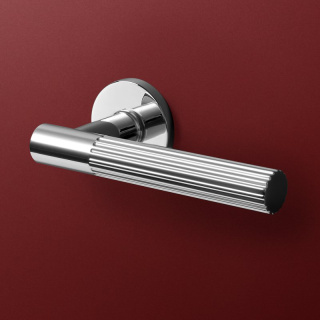 Klamka Livia fit chrom na rozecie okrągłej VDS