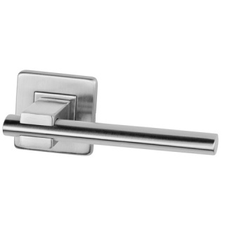 Klamka Ovalix Q stal nierdzewna na rozecie kwadratowej VDS