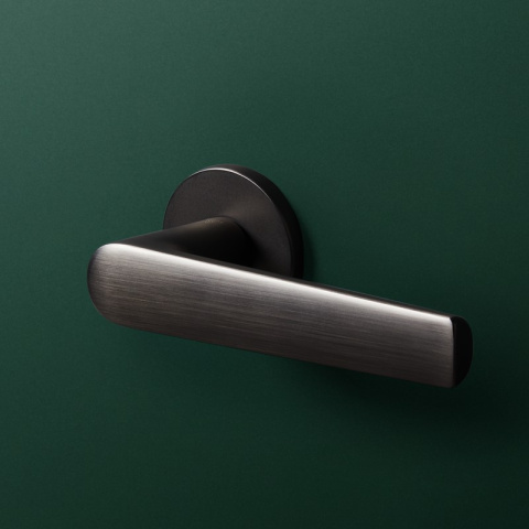 Klamka Mila fit antracyt na rozecie okrągłej VDS