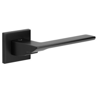 Klamka Tender fit czarna na rozecie kwadratowej VDS