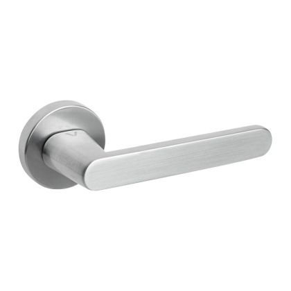 Klamka Nesh chrom-satyna na rozecie okrągłej VDS