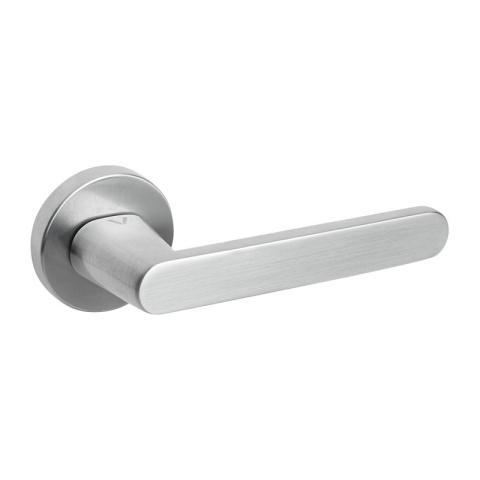 Klamka Nesh chrom-satyna na rozecie okrągłej VDS