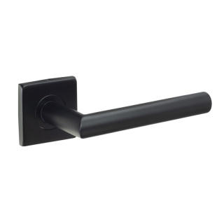 Klamka Novanta Q czarna na rozecie kwadratowej VDS