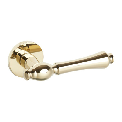 Klamka Fado fit złota PVD na rozecie okrągłej VDS