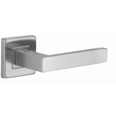 Klamka Topaz stal nierdzewna na rozecie kwadratowej VDS