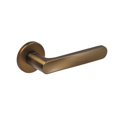 Klamka Rita fit brąz-satyna na rozecie okrągłej VDS