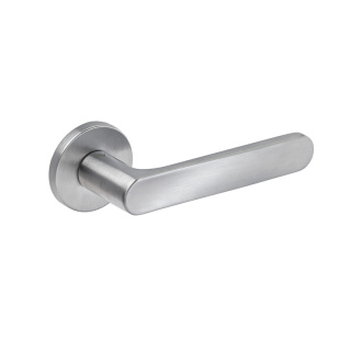 Klamka Rita fit chrom szczotkowany na rozecie okrągłej VDS