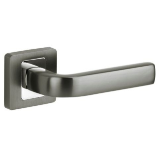 Klamka Entra antracyt/chrom na rozecie kwadratowej VDS