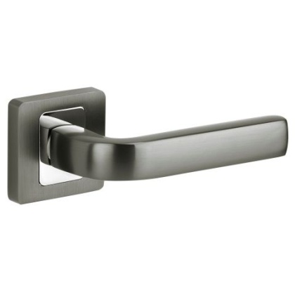 Klamka Entra antracyt/chrom na rozecie kwadratowej VDS