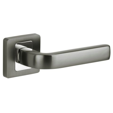 Klamka Entra antracyt/chrom na rozecie kwadratowej VDS