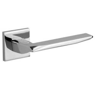 Klamka Zoe fit chrom na rozecie kwadratowej VDS