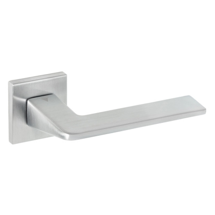 Klamka Vava Q fit chrom szczotkowany na rozecie kwadratowej VDS