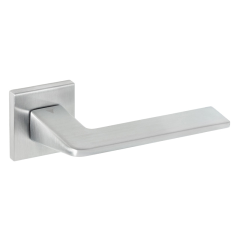 Klamka Vava Q fit chrom szczotkowany na rozecie kwadratowej VDS