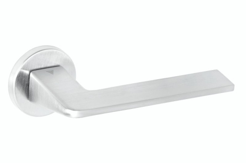 Klamka Vava fit chrom szczotkowany na rozecie okrągłej VDS