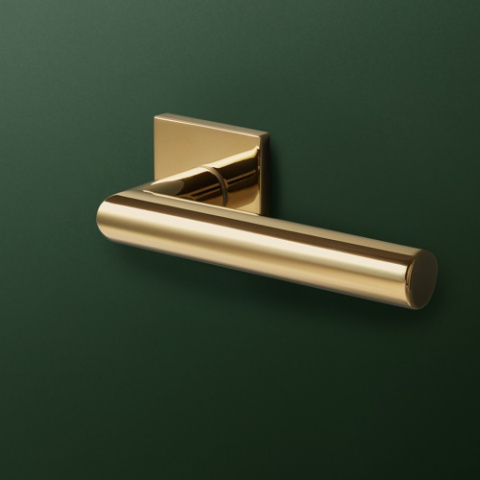 Klamka Vinci Q fit złota PVD na rozecie kwadratowej VDS